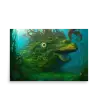 41 WATER MONSTER GREEN Poster