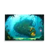 01 WATER MONSTER BLUE Poster