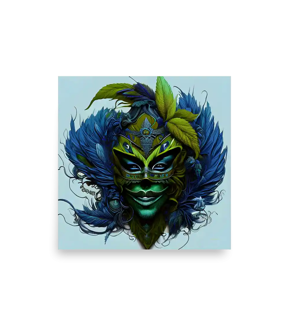 07 BLUE HFQ BURLESQUE Poster