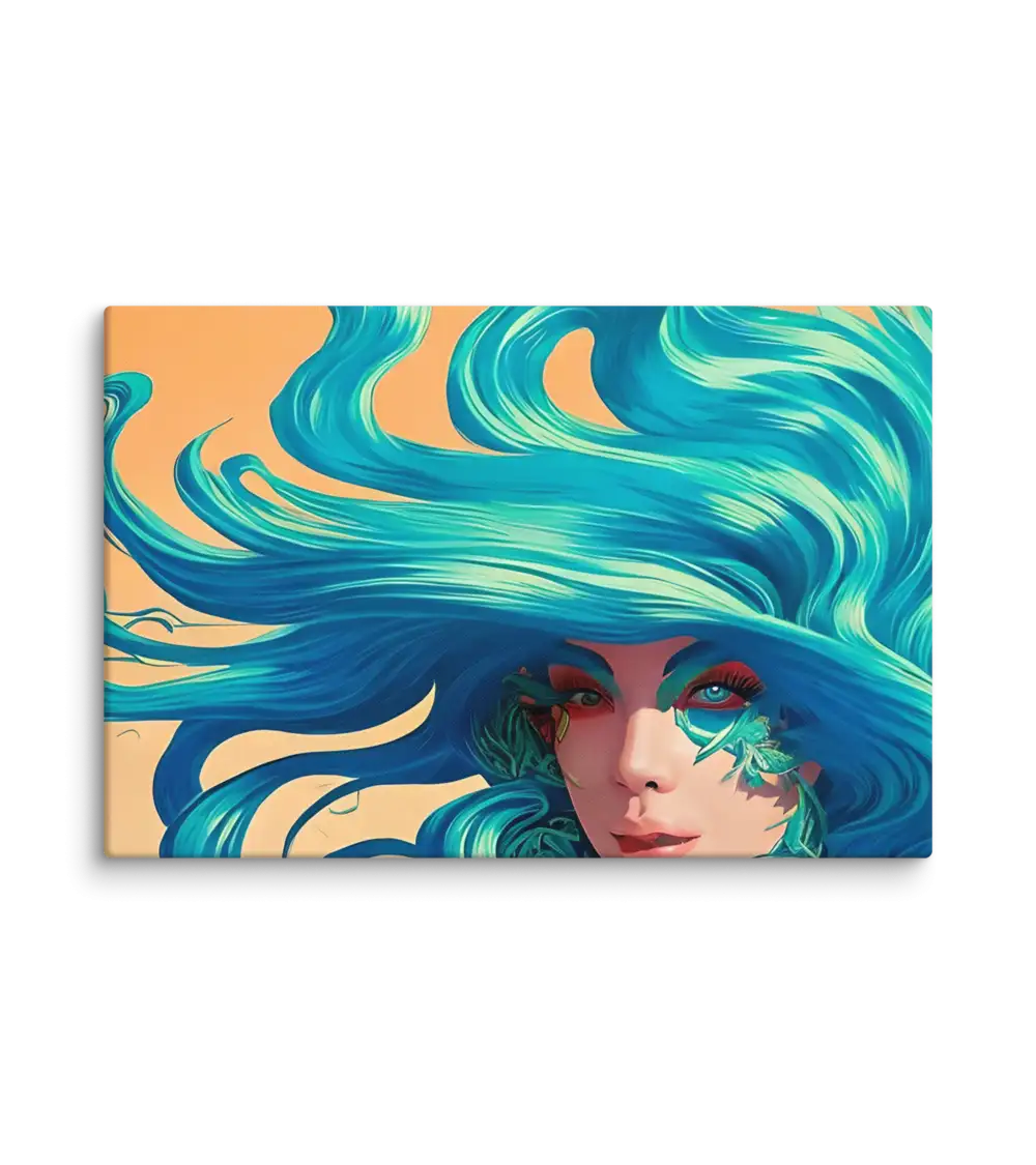 04 RETRO LADY FLAT Canvas