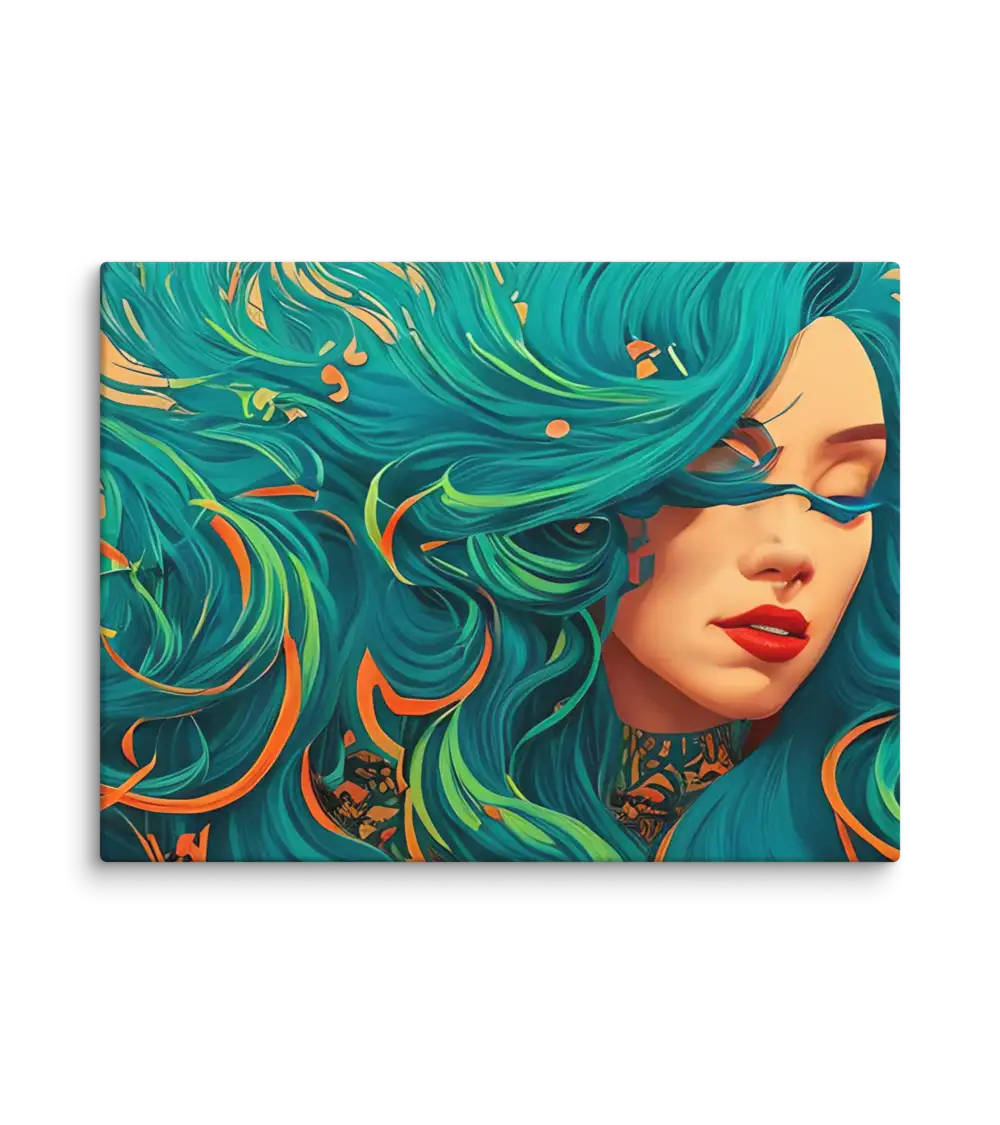 16 RETRO LADY FLAT Canvas
