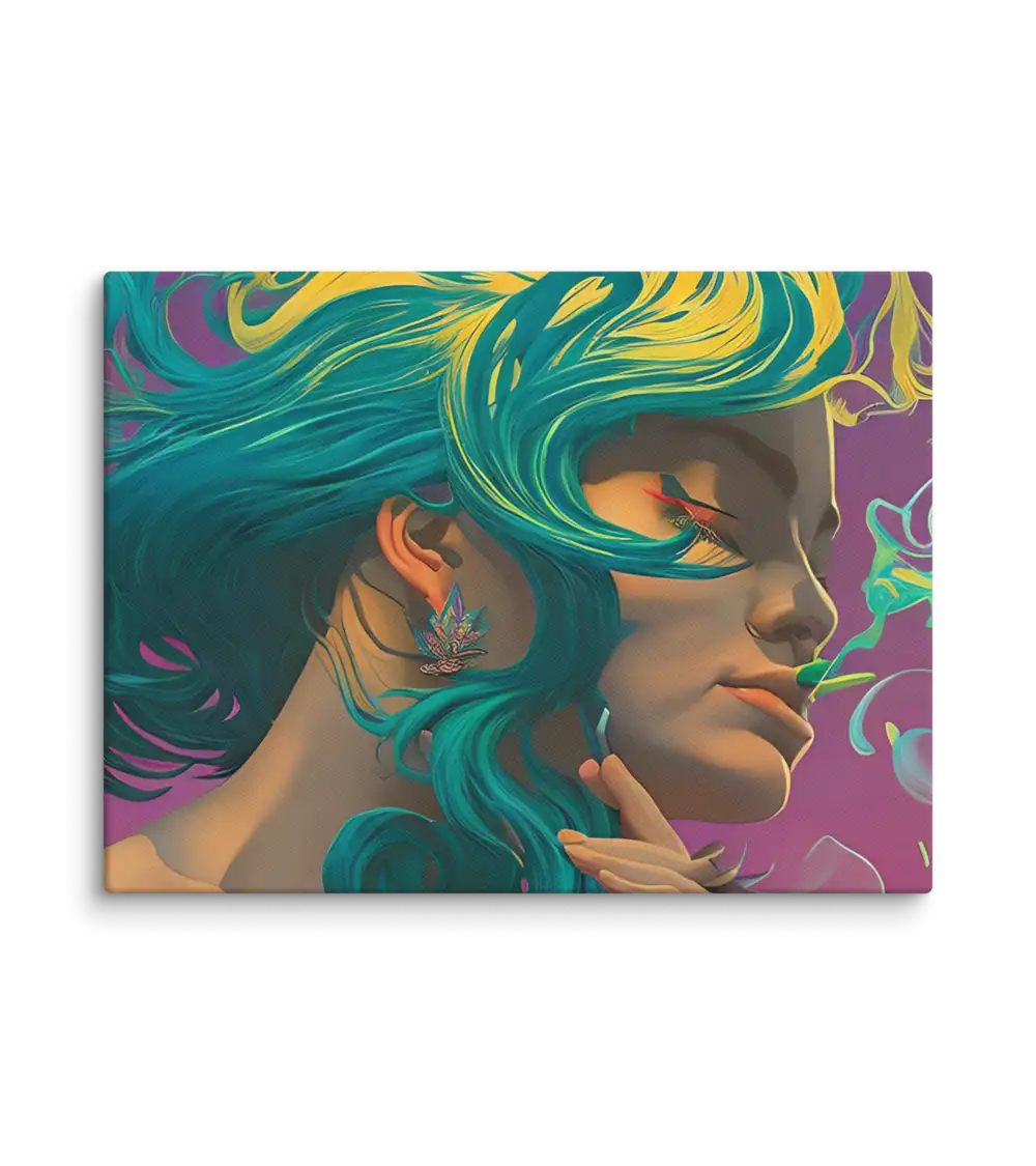 01 RETRO LADY FLAT Canvas