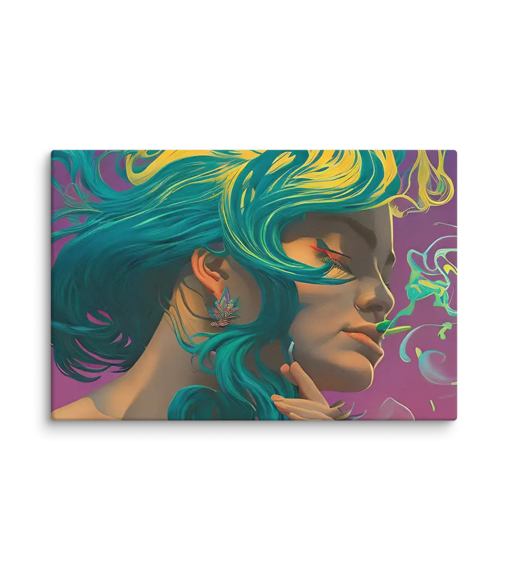 01 RETRO LADY FLAT Canvas