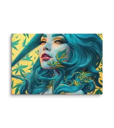 17 RETRO LADY FLAT Canvas