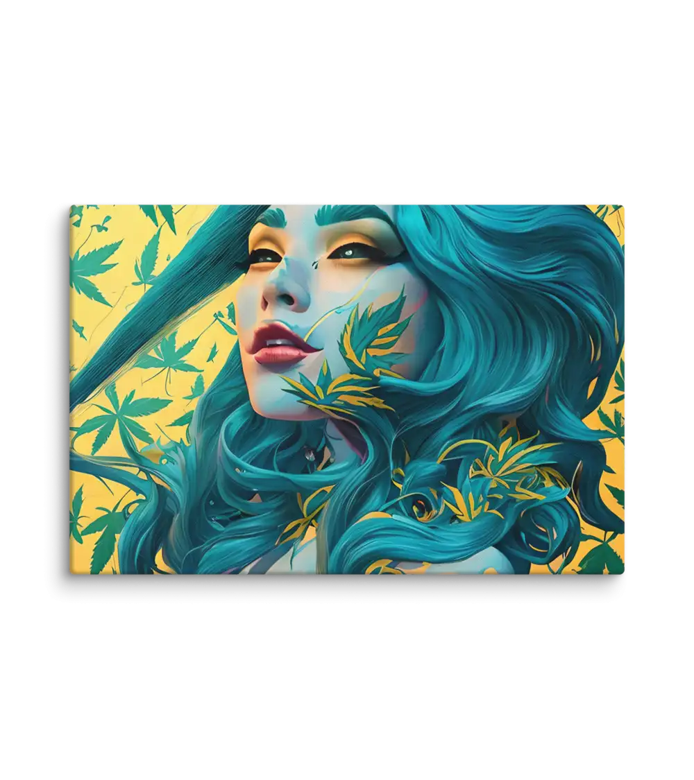 17 RETRO LADY FLAT Canvas
