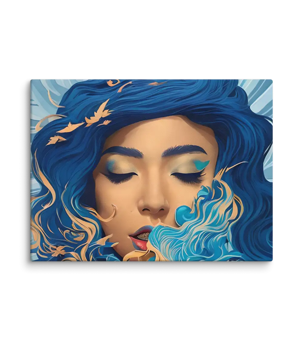 05 RETRO LADY FLAT Canvas