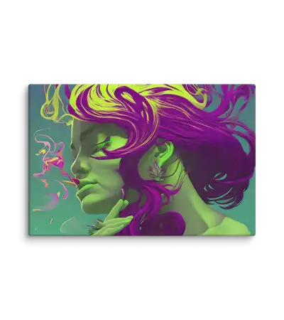 01 SUN RETRO LADY FLAT Canvas