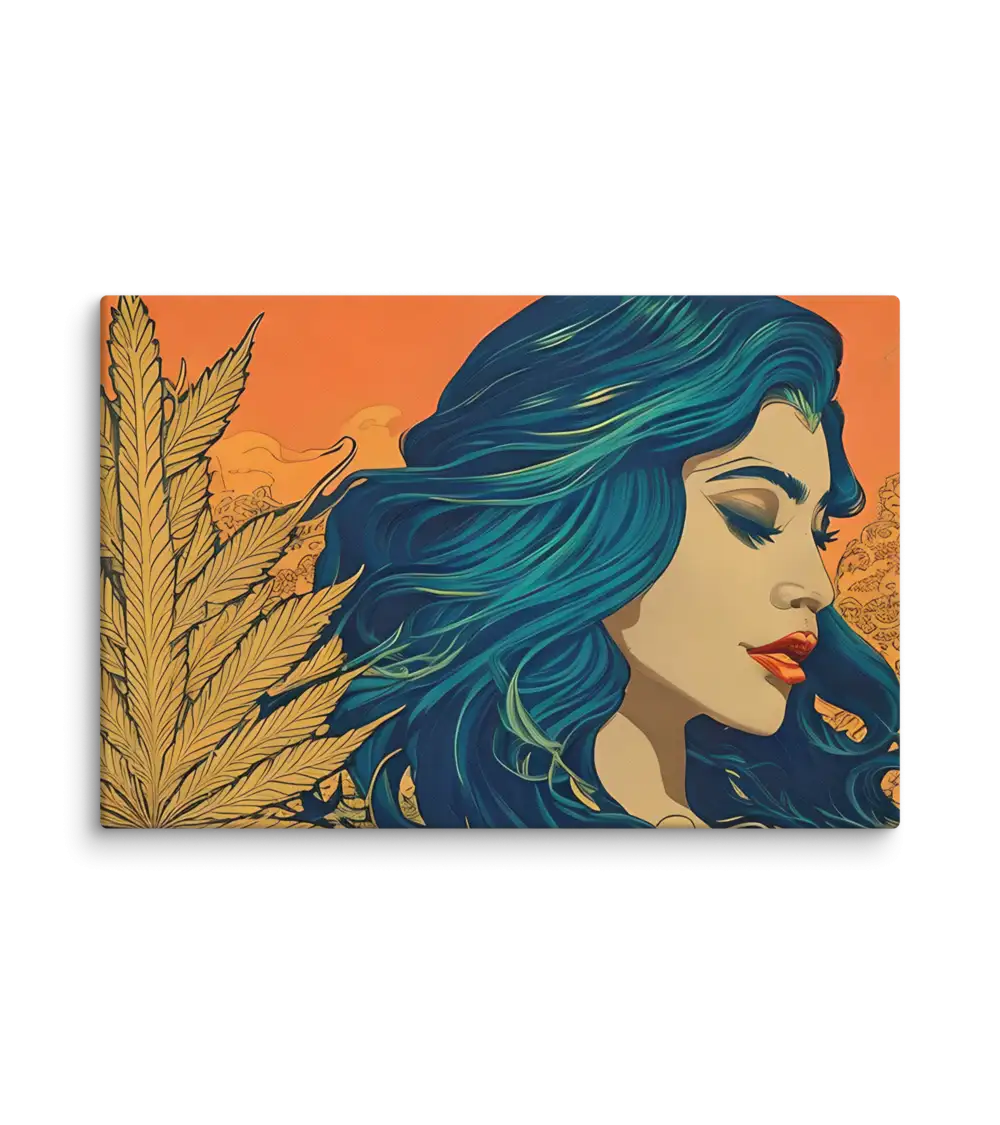11 RETRO LADY FLAT Canvas
