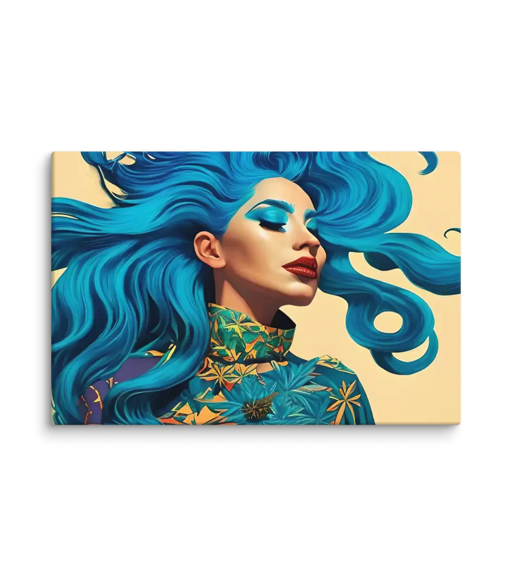 10 RETRO LADY FLAT Canvas