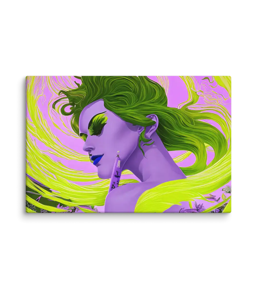 26 SUN RETRO LADY FLAT Canvas