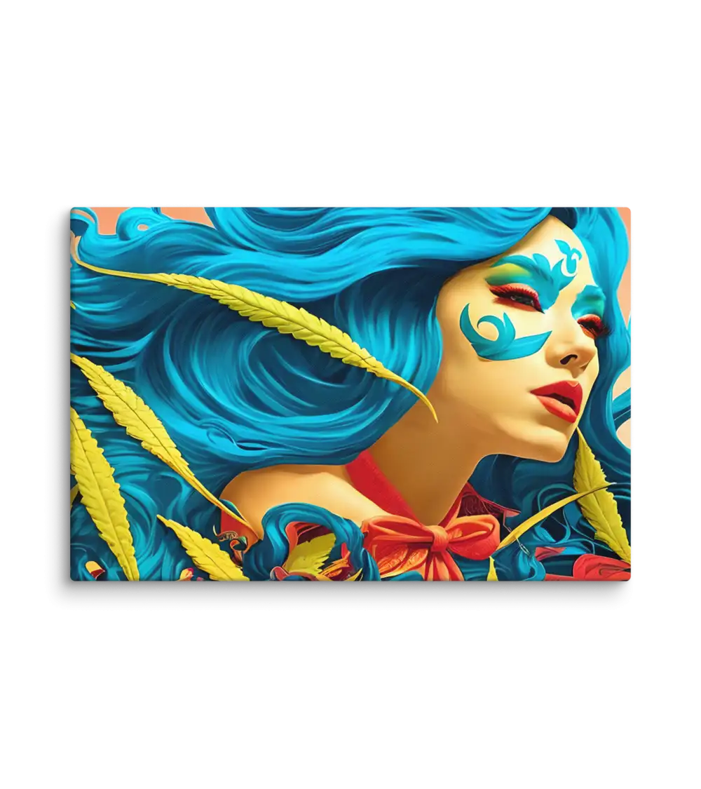 18 RETRO LADY FLAT Canvas