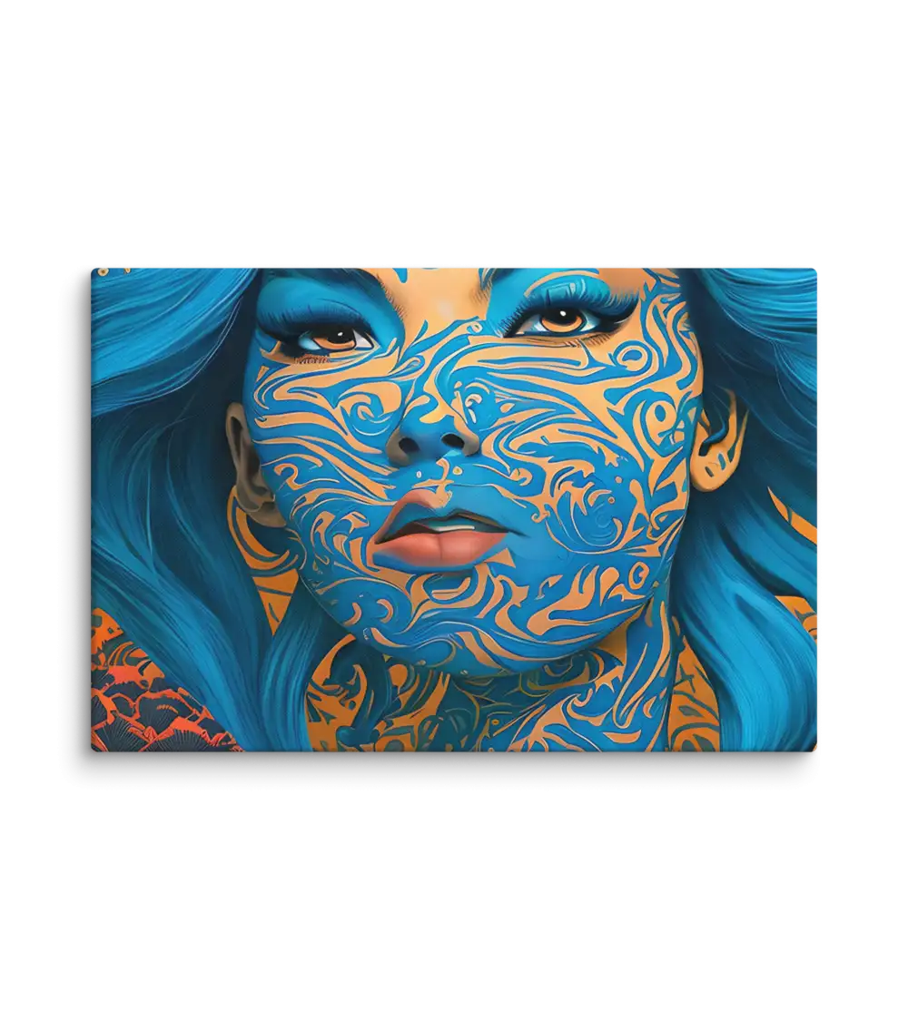 22 RETRO LADY FLAT Canvas