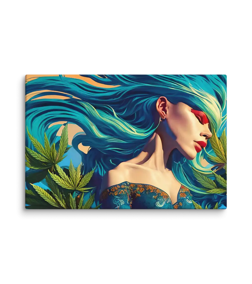 08 RETRO LADY FLAT Canvas