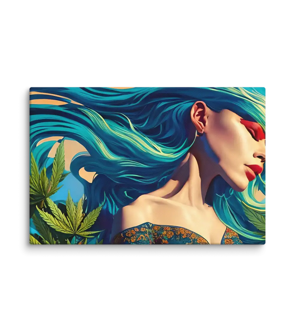 08 RETRO LADY FLAT Canvas