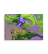23 GREEN RETRO LADY FLAT Canvas