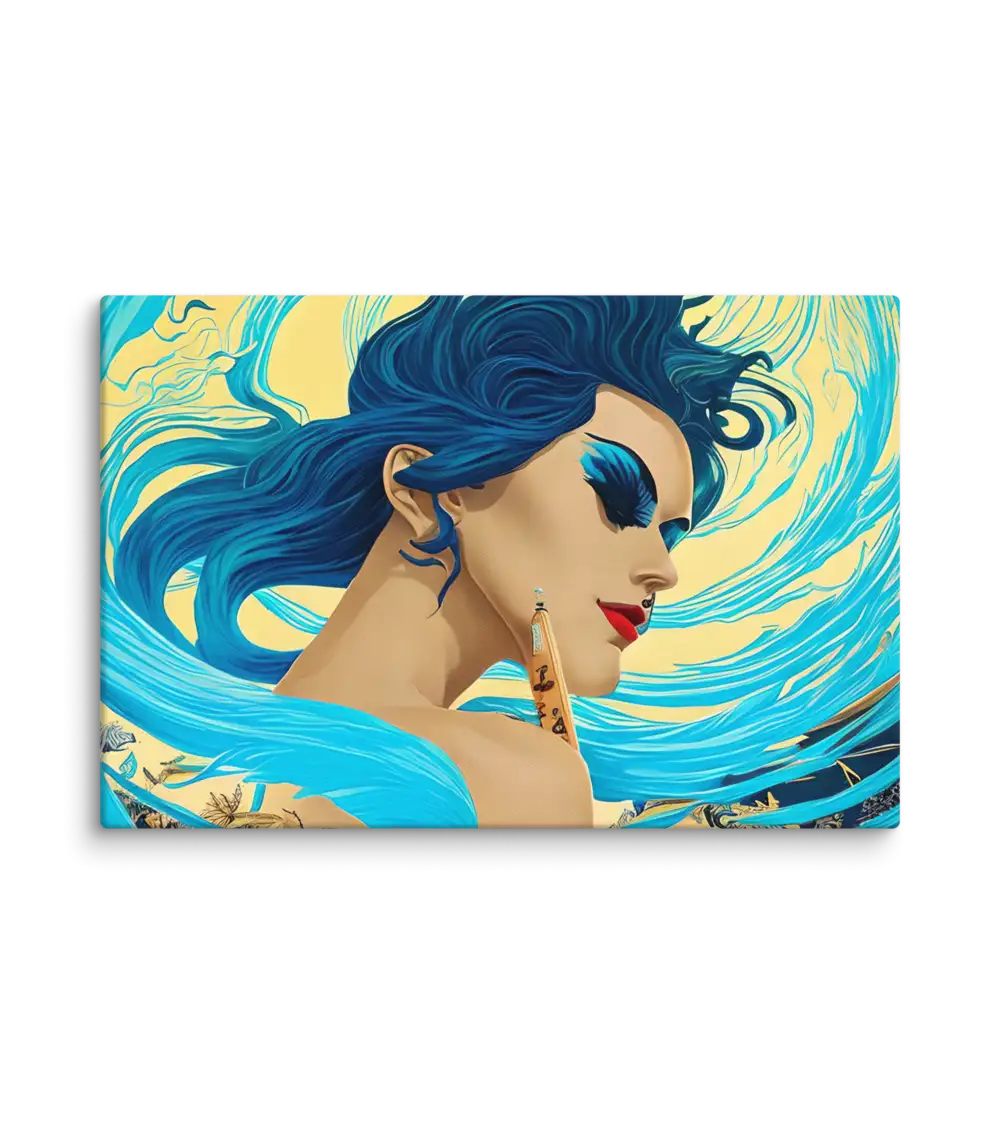 26 HEAVEN RETRO LADY FLAT Canvas