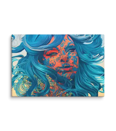 03 RETRO LADY FLAT Canvas