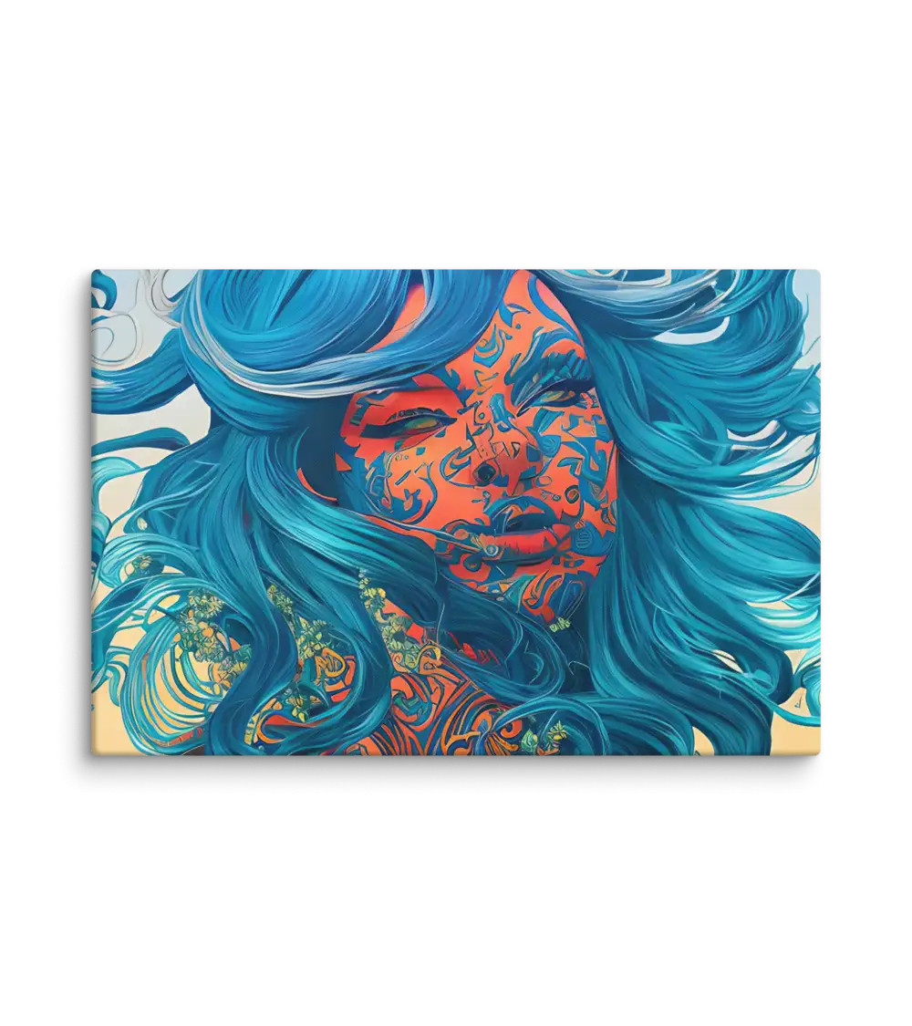03 RETRO LADY FLAT Canvas