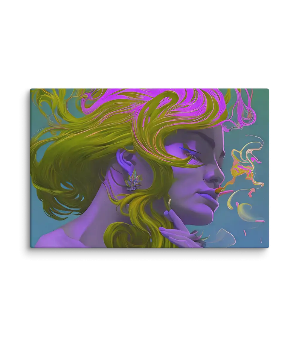 01 VIOLA RETRO LADY FLAT Canvas