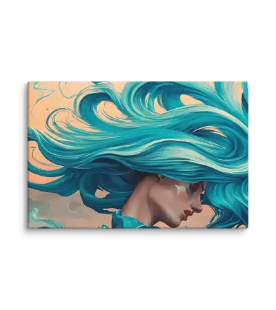 14 RETRO LADY FLAT Canvas