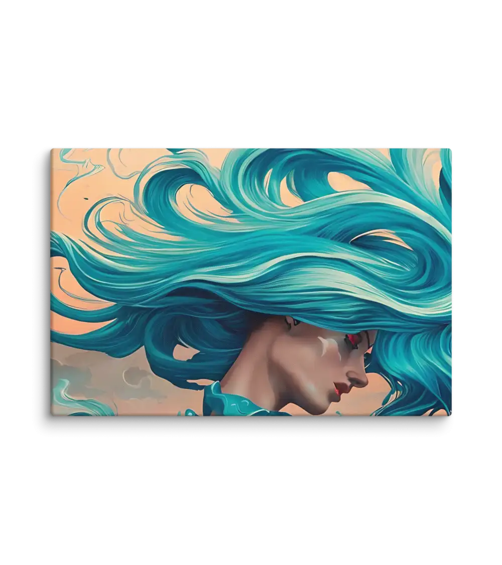 14 RETRO LADY FLAT Canvas