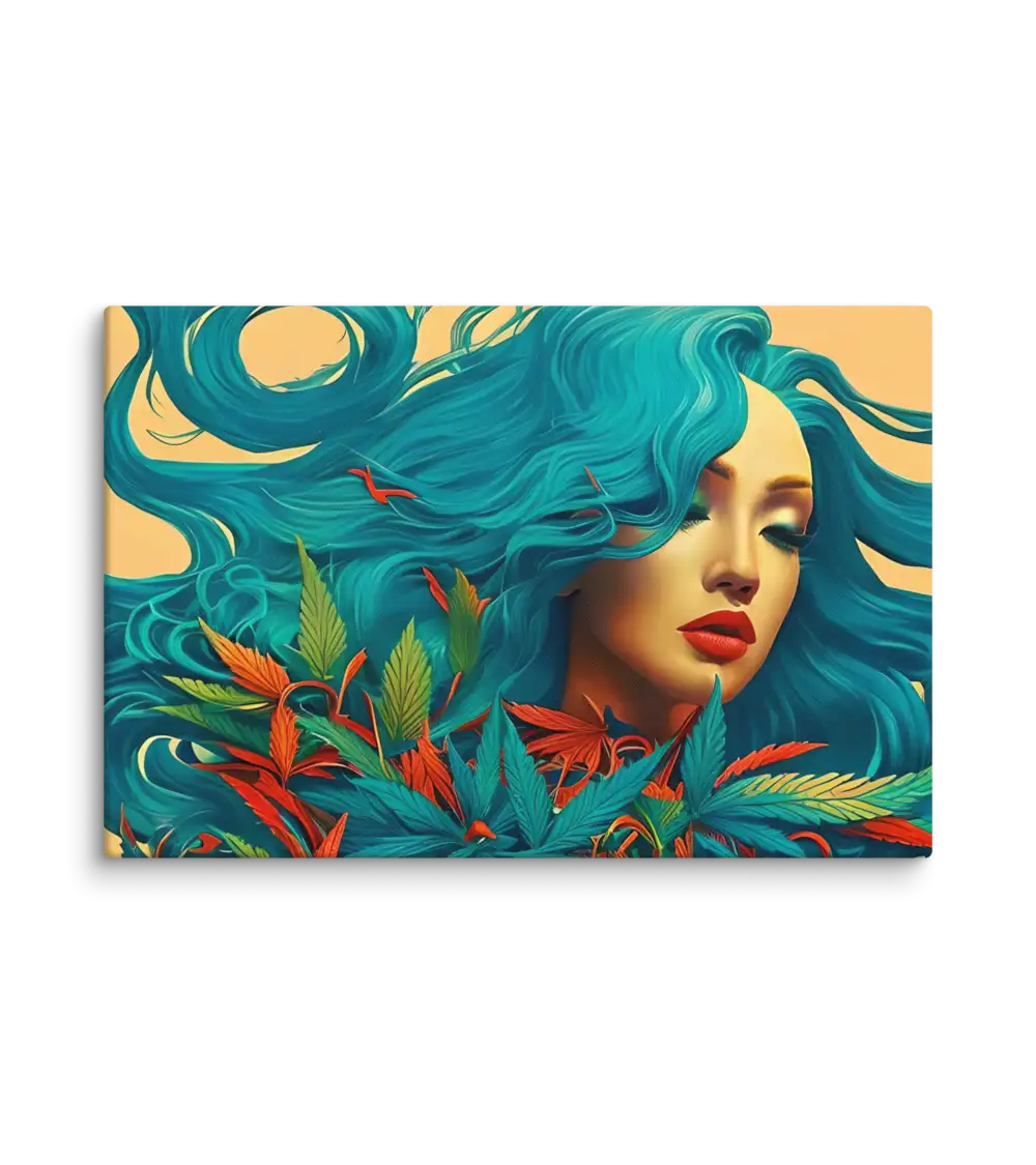06 RETRO LADY FLAT Canvas