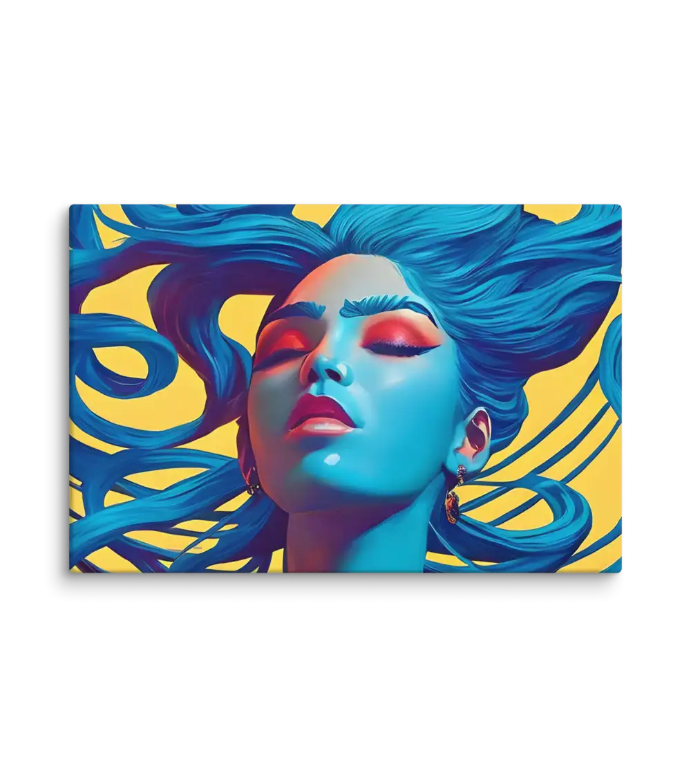 13 RETRO LADY FLAT Canvas