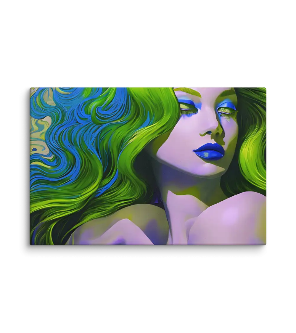 25 ALGAE RETRO LADY FLAT Canvas