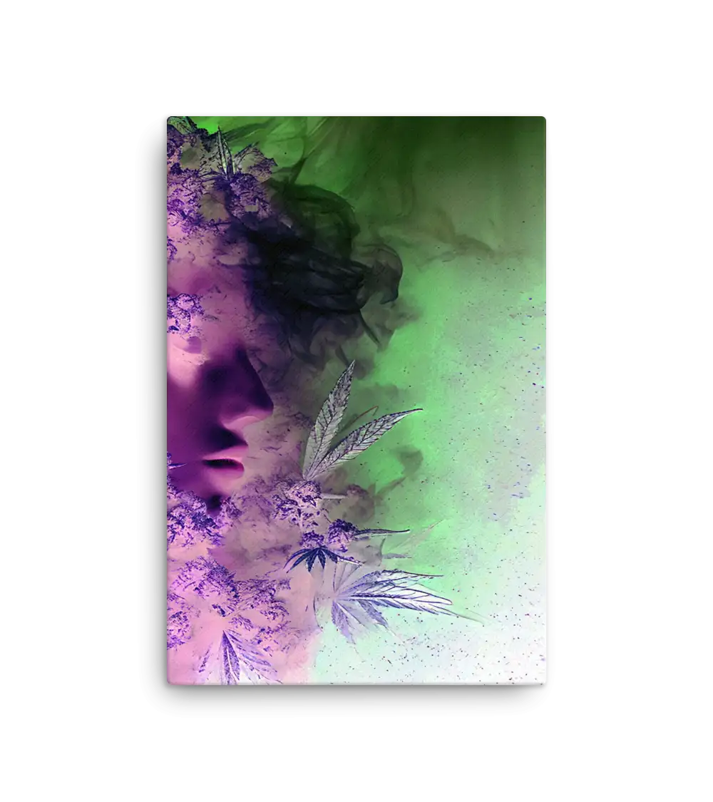 03 FLOWERPOWER MARIA JUANA SIDE Canvas