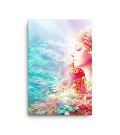 04 GOLD MARIA JUANA SIDE Canvas