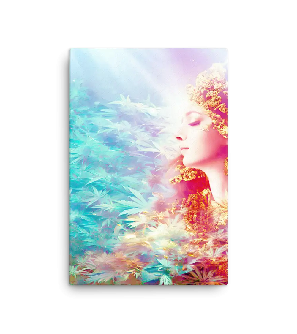 04 GOLD MARIA JUANA SIDE Canvas