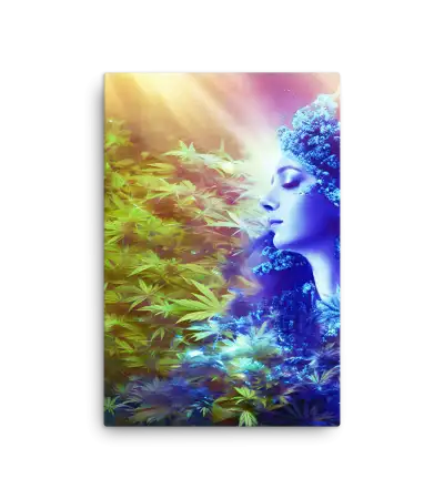 04 BLUE MARIA JUANA SIDE Canvas