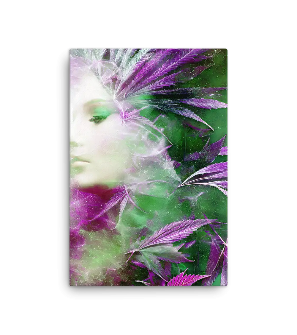 07 FLORAL MARIA JUANA SIDE Canvas